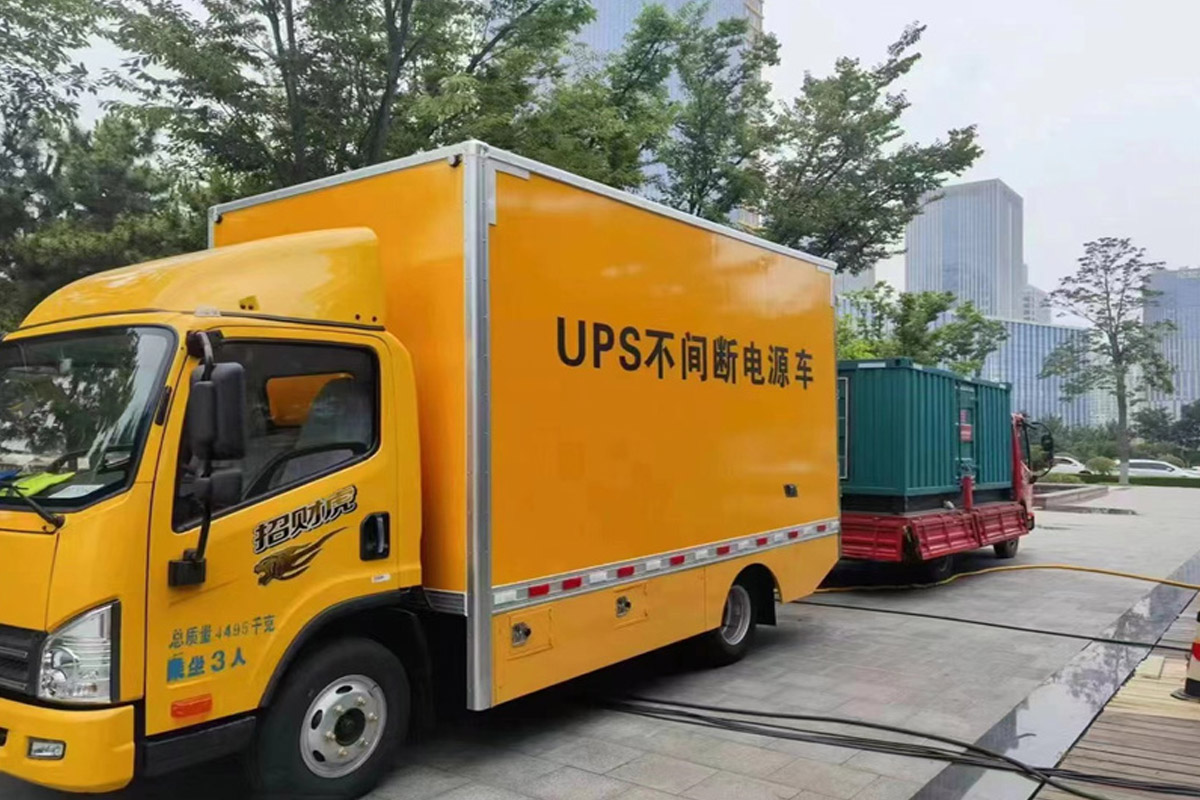 通榆发电机租赁施工现场