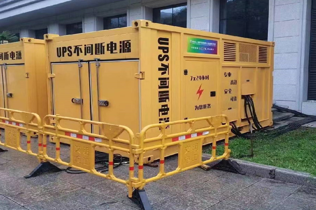 通榆发电机租赁施工现场